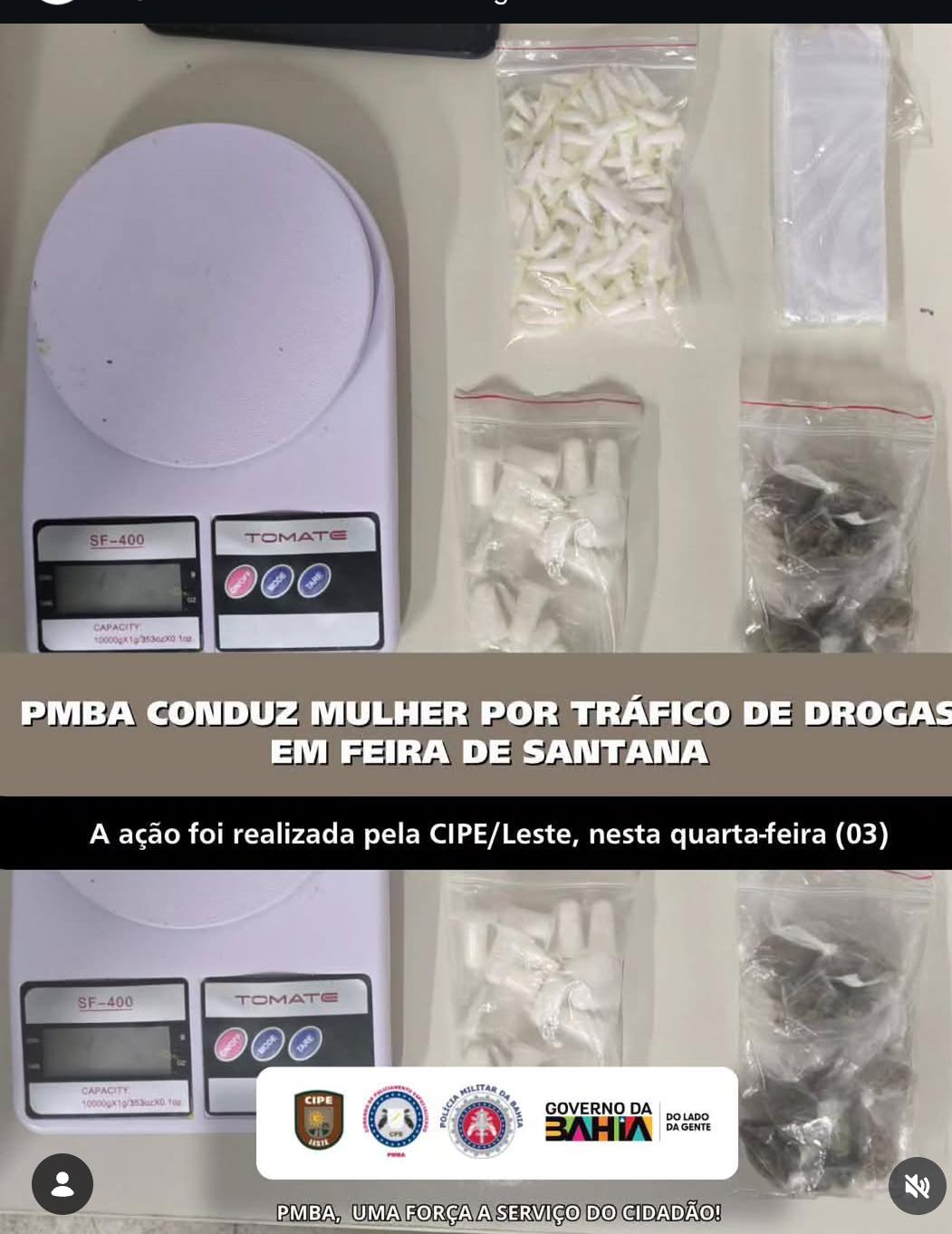 ​🚨⚡️ AÇÃO DA CIPE LESTE RESULTA EM APREENSÃO DE DROGAS E PRISÃO POR TRÁFICO EM FEIRA DE SANTANA