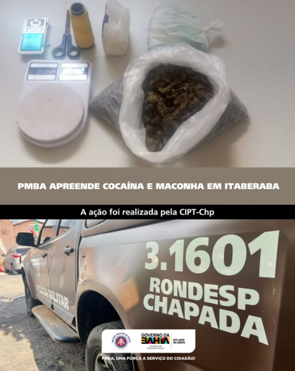 Rondesp apreende drogas na operação Noturna em Itaberaba